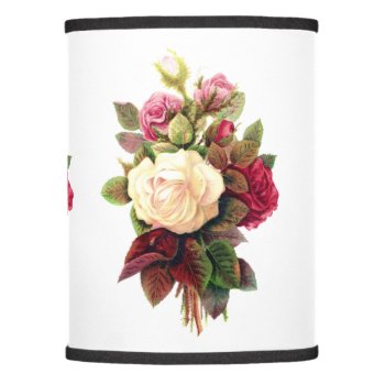 Beautiful Roses Painting Lamp Shade (only) by alise_art at Zazzle