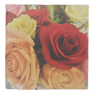Roses Photo Print Design Duvet Cover