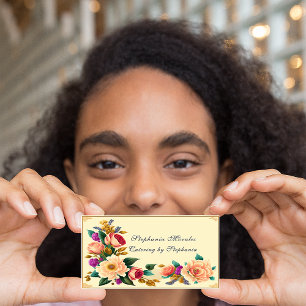 Beautiful Roses Vintage Style  Business Card