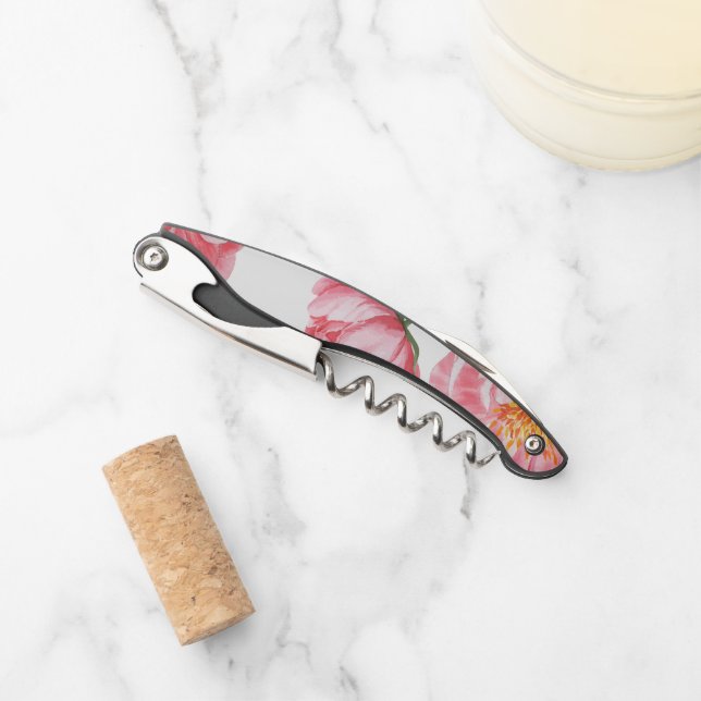 Beautiful Roses Waiter's Corkscrew (Front)