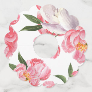 Beautiful Roses Wine Glass Tag