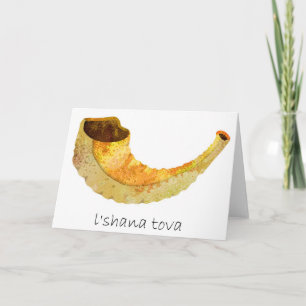 Beautiful Rosh Hashana-Jewish New Year's card with