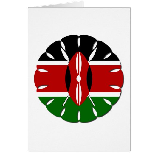 Beautiful Round Kenyan Motif: A National Symbol (Front)