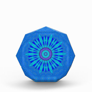 Beautiful Royal Blue Mandala Art Print Award