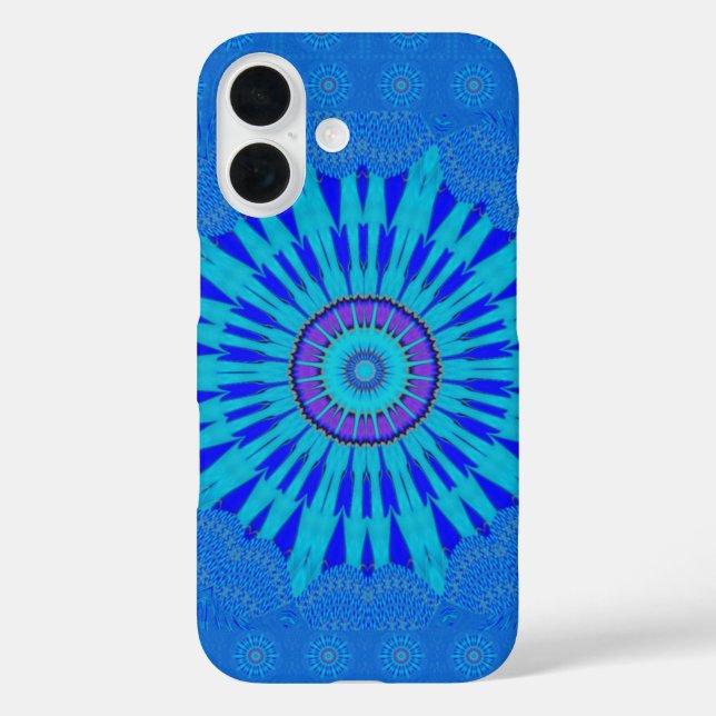 Beautiful Royal Blue Mandala Art Print Case-Mate iPhone Case (Back)