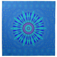 Beautiful Royal Blue Mandala Art Print