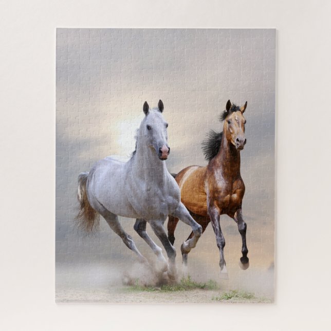 Beautiful running horses, Jigsaw Puzzle (Vertical)