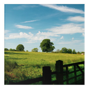 Beautiful rural landscape metal print acrylic print