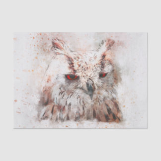 Beautiful Rust Accent Owl  Tissue Paper