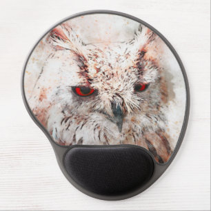 Beautiful Rust Accent Owl  Tote Bag Gel Mouse Pad