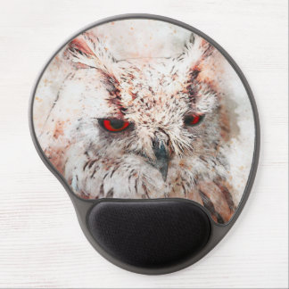 Beautiful Rust Accent Owl Tote Bag Gel Mouse Pad