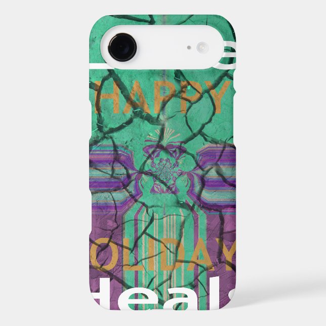 Beautiful rustic cracked mud love heals text art Case-Mate iPhone case (Back)