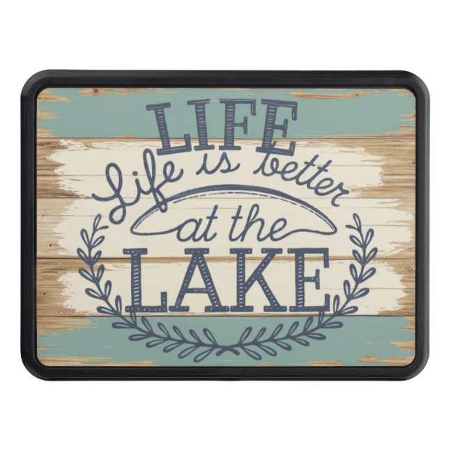 Beautiful Rustic Nautical Lake life  Hitch Cover (Front)