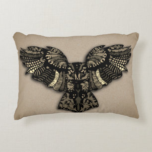 Beautiful Rustic Owl Accent Pillow
