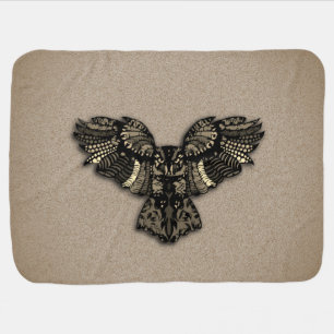 Beautiful Rustic Owl Baby Blanket