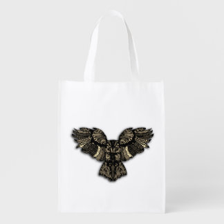 Beautiful Rustic Owl Grocery Bag