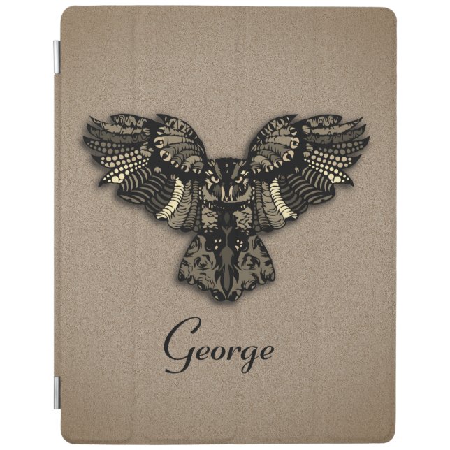 Beautiful Rustic Owl iPad Smart Cover (Front)