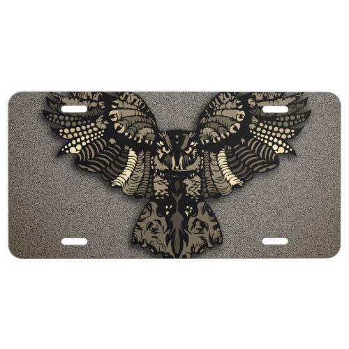 Beautiful Rustic Owl License Plate