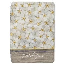 Beautiful Rustic Small White Flower Clusters   iPad Air Cover