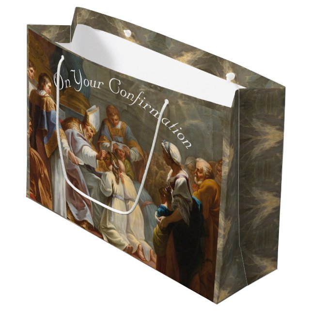Beautiful Sacrament of Confirmation  Large Gift Bag (Front Angled)