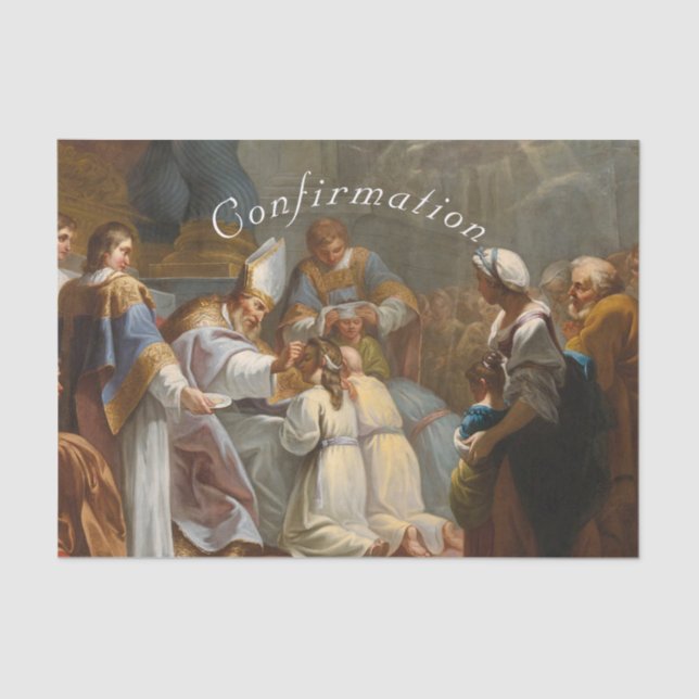 Beautiful Sacrament of Confirmation  Tissue Paper (Front)