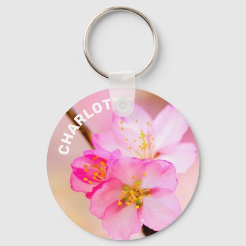 Beautiful Sakura Cherry Blossoms Keychain