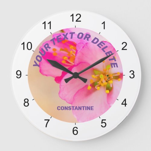 Beautiful Sakura Cherry Blossoms Large Clock