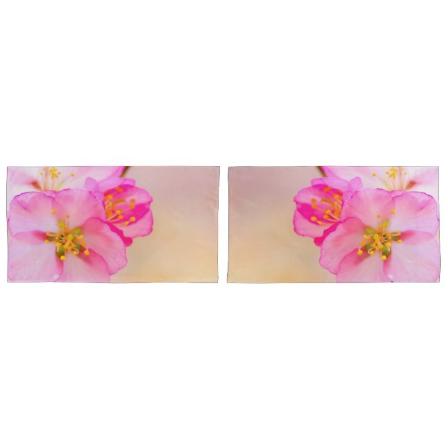 Beautiful Sakura Cherry Blossoms Pillow Case (Front-Set)