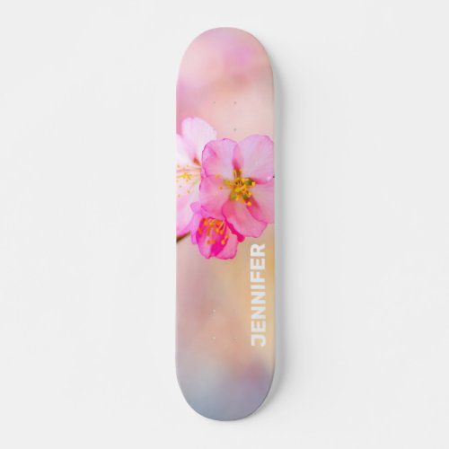 Beautiful Sakura Cherry Blossoms Skateboard