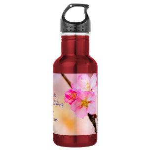 Beautiful Sakura Cherry Blossoms Stainless Steel Water Bottle