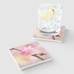 Beautiful Sakura Cherry Blossoms Stone Coaster