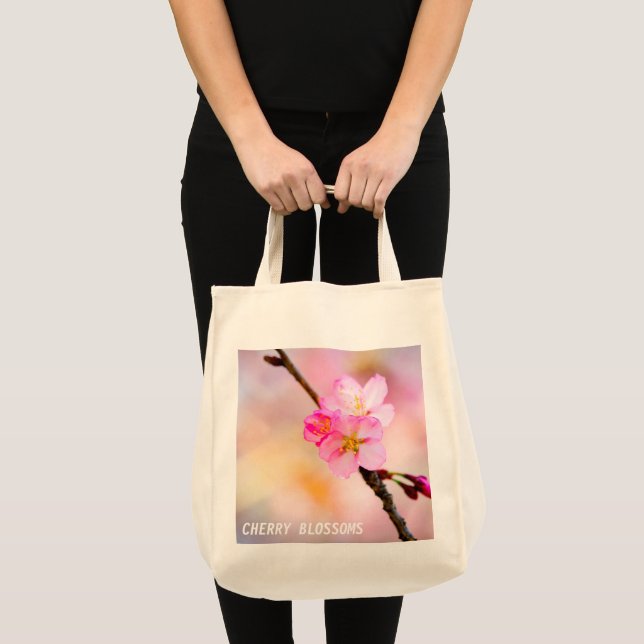 Beautiful Sakura Cherry Blossoms Tote Bag (Front (Product))