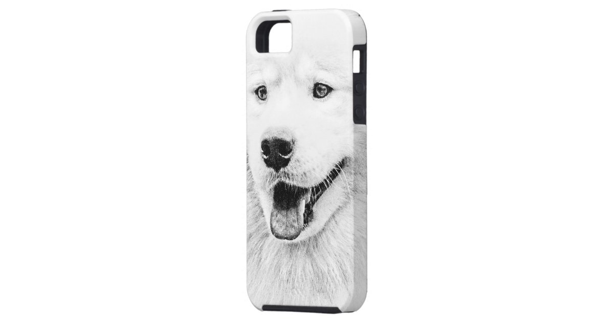 Beautiful Samoyed dog art iPhone SE/5/5s Case | Zazzle