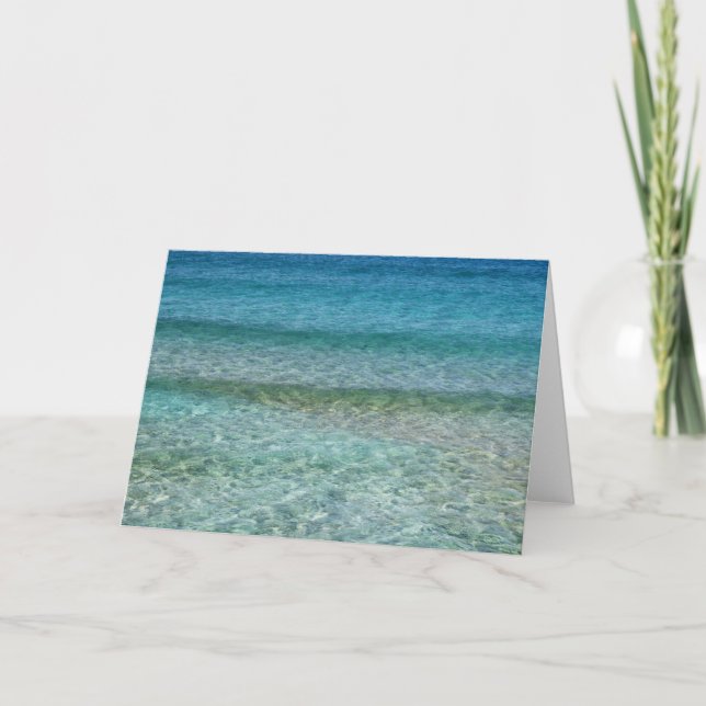 Beautiful Sandy Beach Card (Front)