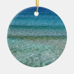 Beautiful Sandy Beach Ceramic Ornament