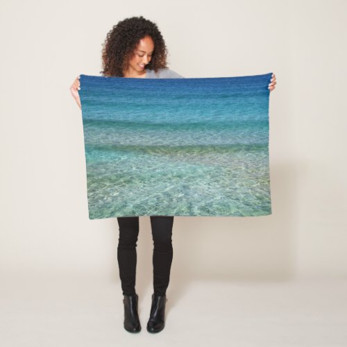 Beautiful Sandy Beach Fleece Blanket