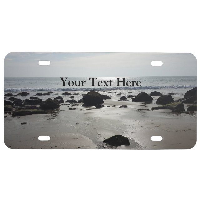 Beautiful Sandy Beach License Plate (Front)