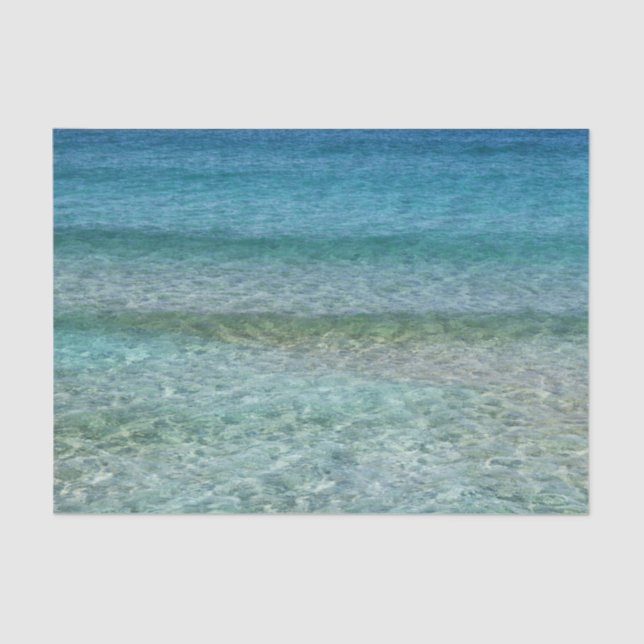 Beautiful Sandy Beach Tissue Paper (Front)