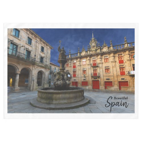 Beautiful Santiago De Compostela Spain Tablecloth