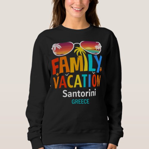 Beautiful Santorini Island Matching Outfits Family Sweatshirt
