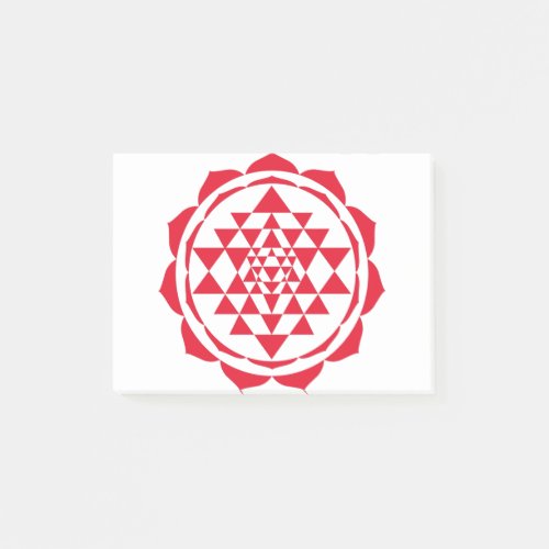 Beautiful Saraswati Yantra for Growth and Peace Post_it Notes