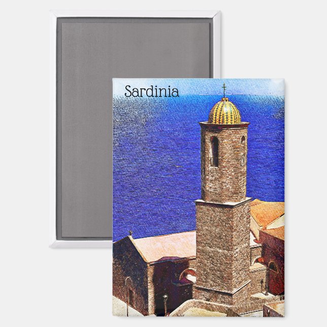 Beautiful Sardinia Italian Island Mediterranean Magnet (Front/Back)