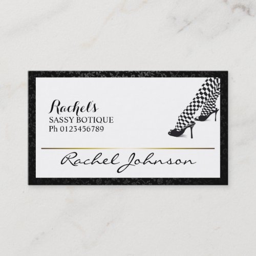 Beautiful Sassy Unique Elegant Botique Business Card