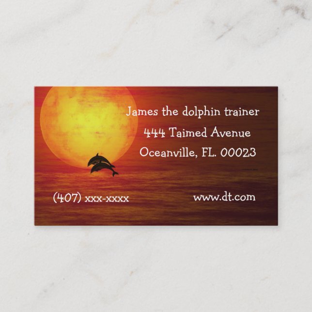 Beautiful scene Business Card (Front)