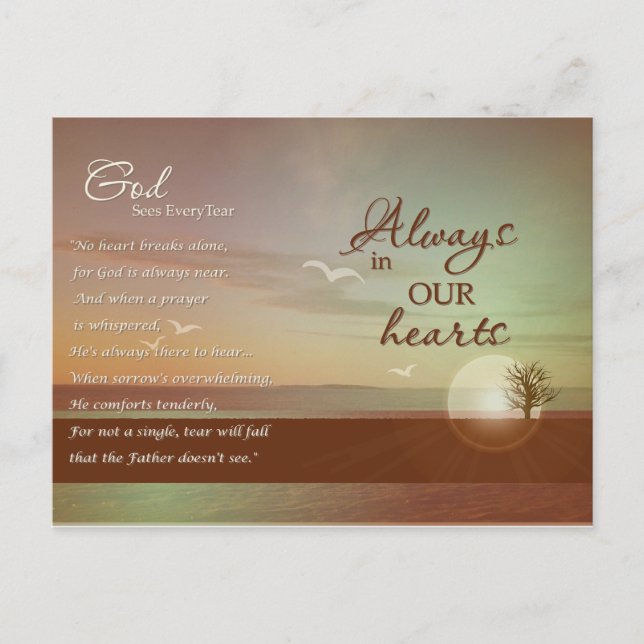 Beautiful scene - sympathy cards (Front)