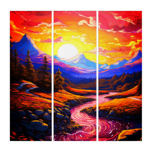Beautiful Scenery Triptych