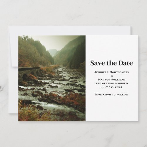 Beautiful Scenic Nature Photo Casual Wedding Save The Date