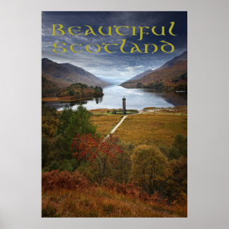 Beautiful Scotland, Glenfinnan Monument Poster