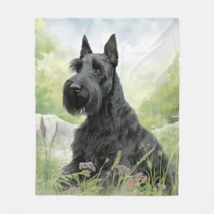 Beautiful Scottie – Loyal & Confident Fleece Blanket