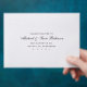 Beautiful Script Back Addressed Envelopes